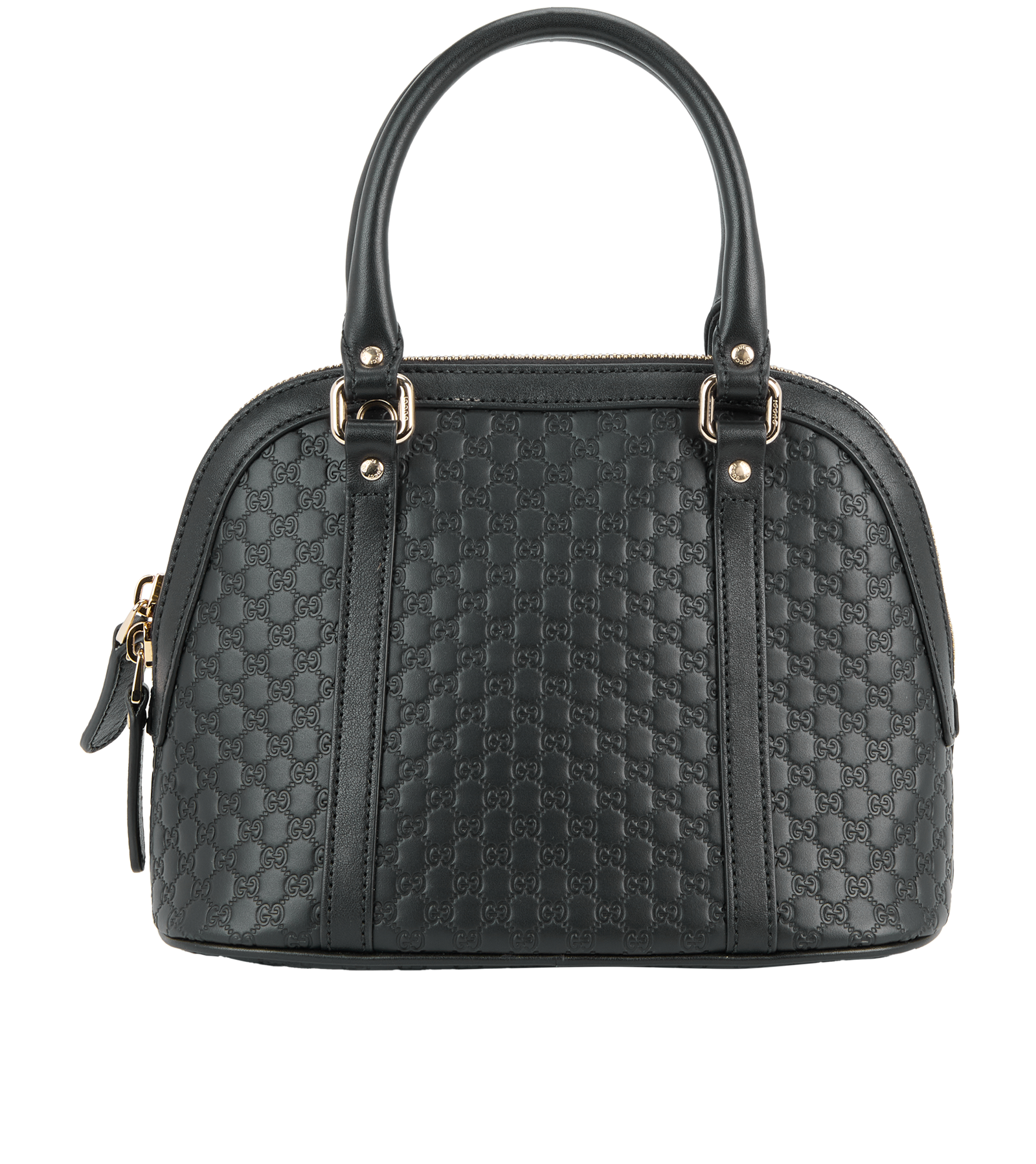 Microguccisima Dome Bag, &pound;595, Handbags, Black, Leather, Back view